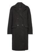 Double-Breasted Midi Coat Grey Mango