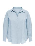 Carzazima L/S Loose Shirt Wvn Noos Blue ONLY Carmakoma