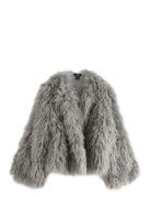Jacket Fluffy Grey Lindex