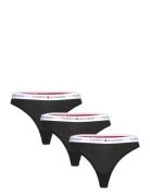 3 Pack Thong Black Tommy Hilfiger