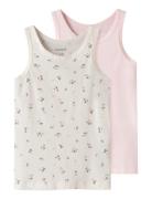 Nmftank Top 2P Jet Stream Flower Noos Cream Name It