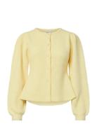 Pcsilly Ls Puff Knit Cardigan Noos Bc Yellow Pieces