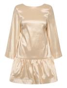 Bow Back Shift Dress Cream Bubbleroom