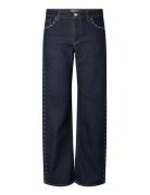 Pckarla Mw Wide Jeans D2D Fsy Pp Navy Pieces