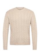 Sep5 Versatile Stitchy Crew Beige Abercrombie & Fitch
