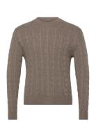 Sep5 Versatile Stitchy Crew Beige Abercrombie & Fitch