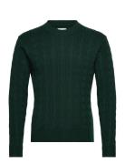 Sep5 Versatile Stitchy Crew Green Abercrombie & Fitch