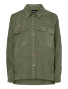 Pceffi Ls Corduroy Shirt Wvn Noos Bc Green Pieces