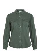 Vibista Denim Shirt-Noos Green Vila