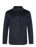 Dc Splittable Wool Shirt Jacket Navy Tommy Hilfiger