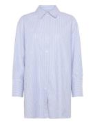 Seki Oxford Double Stripe Blue Rue De Tokyo