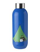 Keep Cool Drikkeflaske 0.75 L. Moomin Camping Blue Stelton