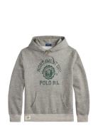 Fleece Graphic Hoodie Grey Polo Ralph Lauren