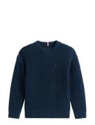 Half Cardigan C-Neck Sweater Navy Tommy Hilfiger
