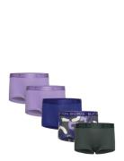 Cotton Stretch Boxer Shorts 5P Purple Björn Borg