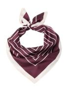 Scarf Stripe Helena Burgundy Lindex