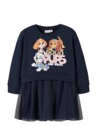 Nmfjara Paw Nreg Swe Dress Bru Cplg Navy Name It