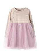 Nmftaias Ls Tulle Dress Pink Name It