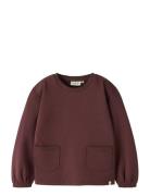 Nmfkilano Rut Ls Loose Sweat Lil Burgundy Lil'Atelier