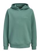 Jjcollege Logo Sweat Hood Jnr Green Jack & J S