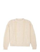 Sunday Cable Knit Sweater Cream Prohibited