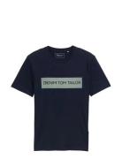 Printed T-Shirt Navy Tom Tailor