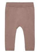 Pants Knit W. Wool Brown Huttelihut
