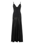 Lavanda Contrast Maxi Dress Black Bardot