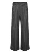 Pinstripe Pleated Pants Grey Grey Prohibited