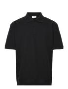 Over D Jacquard Polo S/S Black Lindbergh