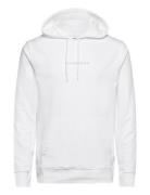 Logo Chest Print Hoodie Sweat White Lindbergh