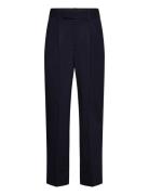 Relaxed Straight Leg Formal Pants Navy Lindbergh