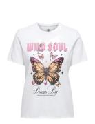 Onllucy Life Reg S/S Print Top Box Ccjrs White ONLY