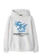 Nlmundifined Ls Sweat W. Hood Cream LMTD