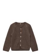 Jacket Wool Fleece W. Buttons Brown Huttelihut