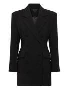 Serra Hourglass Blazer Dress Black Bardot