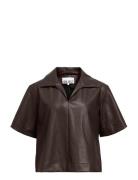 Objemery 2/4 Lo Coated Top 143 Brown Object