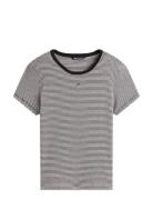 Tjw Slim Essential Rib Ss Ext Black Tommy Jeans