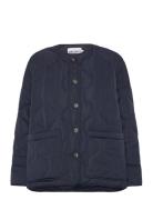 Objallie Ls Lo Quilted Jacket Noos Navy Object