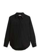 Oxford Aop Relaxed Shirt Black Tommy Hilfiger