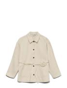 Vmsazzy Ls Rose Belt Dnm Jakcet Cream Vero Moda