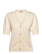 Rmwsandra Ss Cardigan White RM By Rosemunde