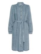Crellie Denim Dress Blue Cream