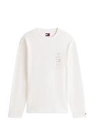 Tjm Rlx Peaks Ls Tee White Tommy Jeans