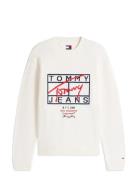 Tjm Reg Signature Sweater Ext White Tommy Jeans