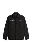 Herringb Overshirt Black Tommy Hilfiger