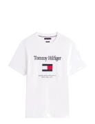 Tommy Embro Flag Tee White Tommy Hilfiger