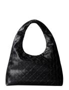 Emblem Aop Puffer Lg Shoulder Ba Black Calvin Klein