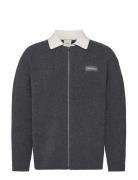 Ls Boiled 100% Merino Contrast C Grey Calvin Klein