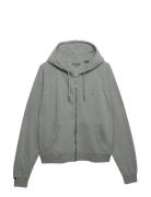 Studios Relaxed Zip Hoodie Grey Superdry